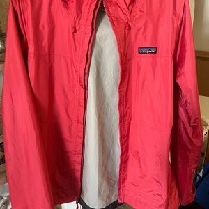 Patagonia Vibrant Red  Outdoor Rain Jacket